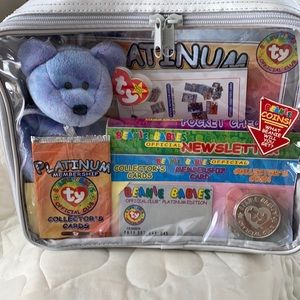 TY BEANIE BABY. ORIGINAL CLUBBY II. OFFICIAL CLUB PLATINUM EDITION. 1999